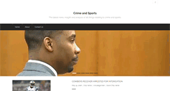 Desktop Screenshot of crimeandsports.com